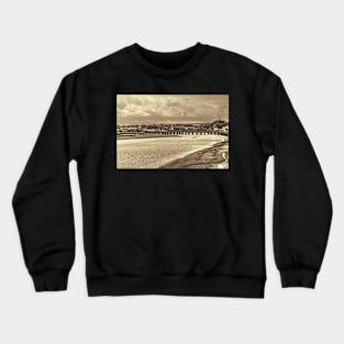 Bideford Long Bridge Devon Sepia Crewneck Sweatshirt